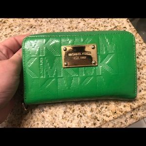 Michael Kors small wallet Kelly green